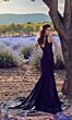 Alyce Paris 5065 Cutaway Train Sheer Bodice Wedding Dress