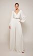 Alyce Paris 70031 Bishop Sleeve Beaded Waist Wedding Jumpsuit