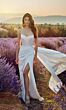 Alyce Paris 7093 High Slit Corset Bodice Wedding Gown