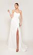 Alyce Paris 7093 High Slit Corset Bodice Wedding Gown