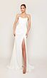 Alyce Paris 7093 High Slit Corset Bodice Wedding Gown