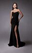 Alyce Paris 7093 High Slit Corset Bodice Wedding Gown