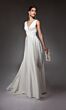 Alyce Paris 7096 Side Pockets Plunging Neck Bridal Gown