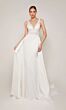 Alyce Paris 7097 Detachable Overskirt Lace Bodice Bridal Dress
