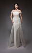 Alyce Paris 7101 Sheer Bodice Off The Shoulder Bridal Gown