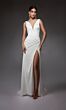 Alyce Paris 7092 High Slit Open Back Wedding Dress