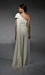 Alyce Paris 70065 Shoulder Bow Wide-Leg Wedding Jumpsuit