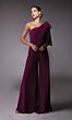 Alyce Paris 70065 Shoulder Bow Wide-Leg Wedding Jumpsuit