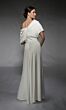 Alyce Paris 70072 Drape Asymmetric Neck Wide-Leg Wedding Jumpsuit