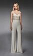 Alyce Paris 70074 Illusion Bodice Sweetheart Neck Wedding Jumpsuit