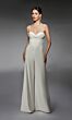 Alyce Paris 70075 Cowl Neck Corset Bodice Wedding Jumpsuit
