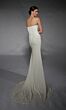 Alyce Paris 7105 Cowl Neck Side Streamer Bridal Dress