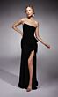 Alyce Paris 7114 Asymmetric Neck High Slit Bridal Gown