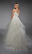 Alyce Paris 7131 Plunging Neck Flounce Skirt Wedding Dress