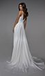 Alyce Paris 7024 Button Back Spaghetti Strap Wedding Dress