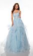 Alyce Paris 61094 Flounce Skirt Spaghetti Strap Dress