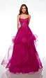 Alyce Paris 61094 Flounce Skirt Spaghetti Strap Dress