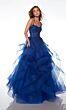 Alyce Paris 61094 Flounce Skirt Spaghetti Strap Dress