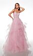 Alyce Paris 61094 Flounce Skirt Spaghetti Strap Dress