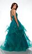 Alyce Paris 61094 Flounce Skirt Spaghetti Strap Dress