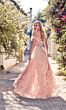 Alyce Paris 61308 3D Flowers Off The Shoulder Dress