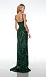 Alyce Paris 61481 Aztec Beadwork High Slit Dress