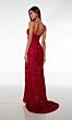 Alyce Paris 61481 Aztec Beadwork High Slit Dress