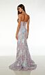 Alyce Paris 61505 Sequin Flowers Keyhole Corset Dress