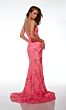 Alyce Paris 61505 Sequin Flowers Keyhole Corset Dress