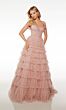Alyce Paris 61527 Ruffle Skirt Lace Corset Dress