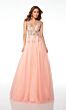 Alyce Paris 61559 Floral Bodice Open Back Dress