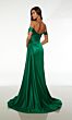 Alyce Paris 61571 Detachable Train Strapless Dress