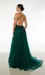 Alyce Paris 61574 Criss Cross Back High Slit Dress