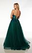 Alyce Paris 61575 Plunging Neck Lace-Up Dress