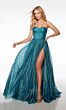 Alyce Paris 61601 High Slit Strapless Corset Dress