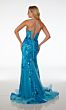 Alyce Paris 61617 Godet Skirt Floral Sequin Dress