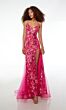 Alyce Paris 61617 Godet Skirt Floral Sequin Dress