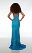 Alyce Paris 61618 Plunging Neckline Geometric Dress