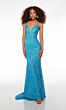 Alyce Paris 61618 Plunging Neckline Geometric Dress