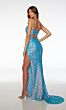 Alyce Paris 61625 Side Slit Double Strap Dress