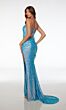 Alyce Paris 61625 Side Slit Double Strap Dress