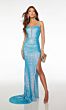 Alyce Paris 61625 Side Slit Double Strap Dress