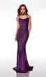 Alyce Paris 61626 Cowl Neckline Lace-Up Dress