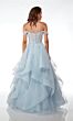 Alyce Paris 61636 Flounce Skirt Off The Shoulder Dress