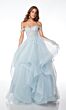 Alyce Paris 61636 Flounce Skirt Off The Shoulder Dress
