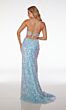 Alyce Paris 61646 High Slit Sequin Corset Dress