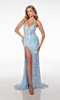 Alyce Paris 61646 High Slit Sequin Corset Dress