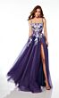 Alyce Paris 61673 High Slit Two Tone Dress