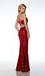 Alyce Paris 61677 Strappy Back Paisley Sequin Dress