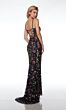 Alyce Paris 61687 High Slit Multicolor Floral Dress